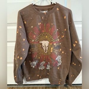 Oversized Brooks & Dunn Graphic Women's Sweater